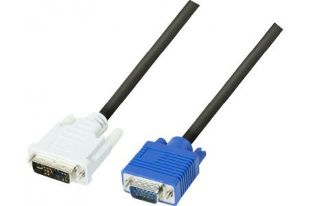 Exertis Connect 127711 DVI Kabel, DVI-A Stecker an VGA HD15 Stecker,