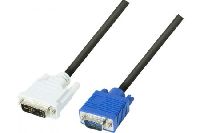 Exertis Connect 127721 DVI Kabel, DVI-A Stecker an VGA HD15 Stecker,
