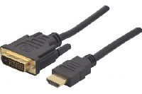 Exertis Connect 127891 HDMI an DVI-D Kabel, HDMI St. / DVI-D St., 5,0