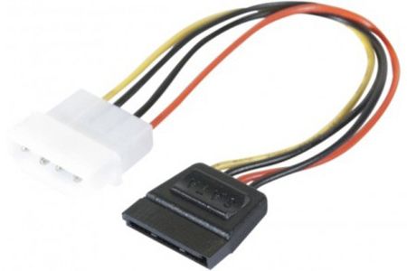 Exertis Connect 147550 SATA Strom-Adapterkabel, Molex auf SATA 4Pin Mo