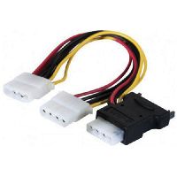 Exertis Connect 147559 SATA Strom-Adapterkabel, SATA auf 3x Molex, 1x