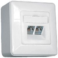 MetzConnect 1307440002-I Metz Connect Datendose E-DAT design, Cat.6, 2