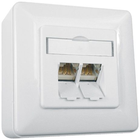MetzConnect 1307380002-I Metz Connect Datendose E-DAT C6, Cat.6, 2-fac