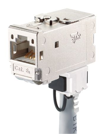 MetzConnect 130B12-E Metz Connect C6Amodul Anschlussbuchse, Cat.6A, 27