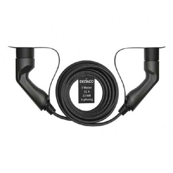 Deltaco EV-3207 Deltaco EV-3207 E-Ladekabel 3 phasig IEC Typ 2 auf Typ