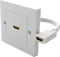 S-Conn 17000397 HDMI Anschlussdose, 1-fach, Unterputz, reinwei�