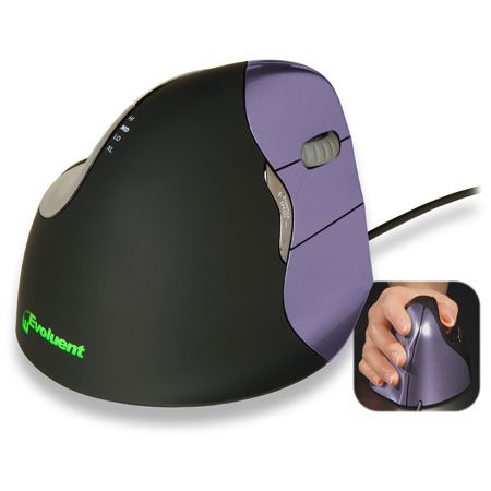 Evoluent VM4S Evoluent VerticalMouse 4 Small, f�r Rechtsh�nder, USB, v