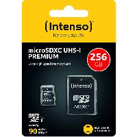Intenso 3423492 Intenso microSDHC-Karte UHS-I Premium, Klasse 10, 256