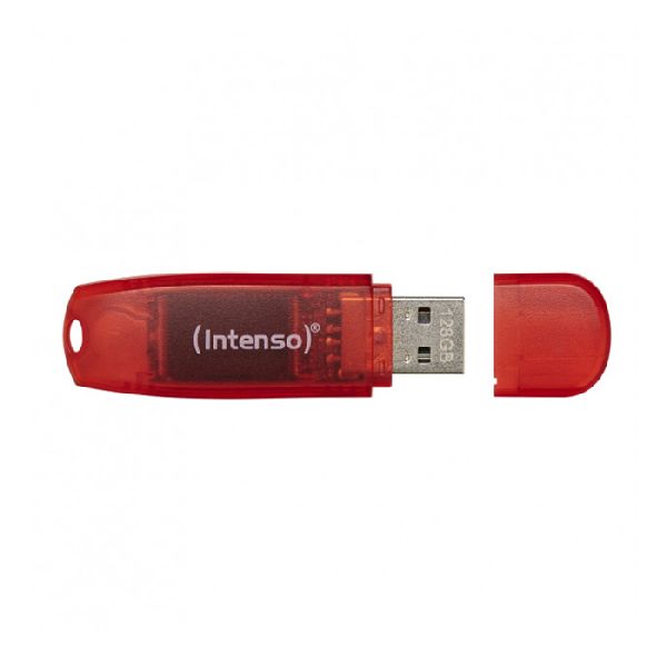 Intenso 3502491 Intenso USB 2.0 Stick Rainbow-Line, 128 GB, rot
