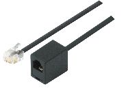 S-Conn 181001 Modular-Verl�ngerungskabel, RJ11 St. (6P4C) / RJ11 Bu. (