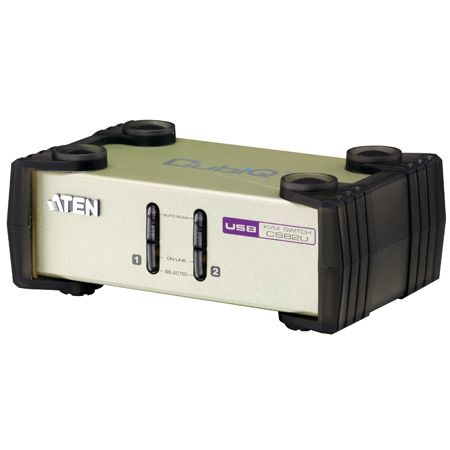 Aten CS82U ATEN KVM Switch CS82U, PS/2 und USB, 2-fach, Desktop, mit A