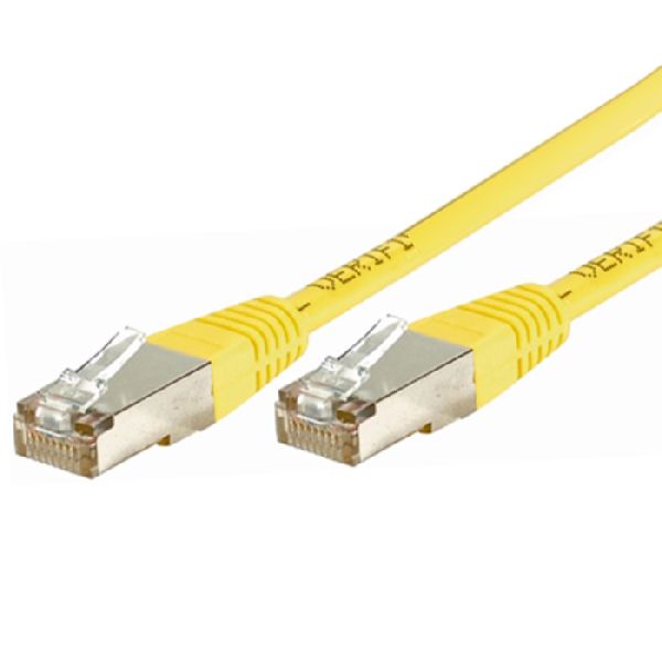 Exertis Connect 231330 Patchkabel Cat. 5e, F/UTP, gelb, 0,7 m