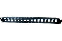 Dexlan 258155 Dexlan Modultr�ger f�r 16 Keystone-Anschlussbuchsen, 19