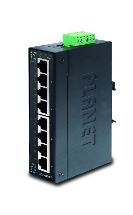 Planet IGS-801T Planet Industrial Gigabit Switch IGS-801T, 8 Port, f�r