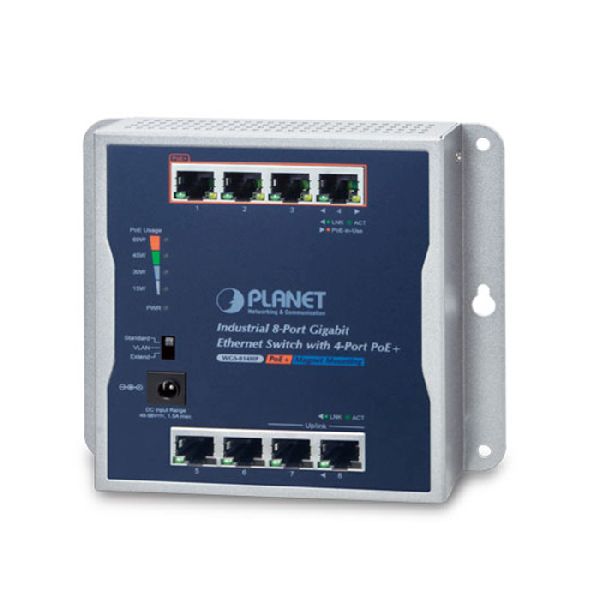 Planet WGS814HP Planet Industrial Gigabit Switch WGS814HP, 8 Port, f�r