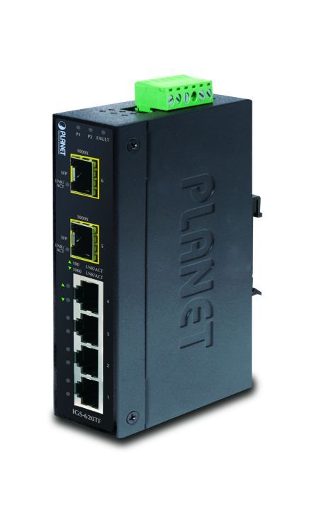 Planet IGS-620TF Planet Industrial Gigabit LWL Switch IGS-620TF, 4x 1