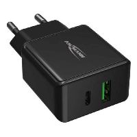 Ansmann 348363 Ansmann USB Schnellladeger�t 2 Port USB A (QC) + USB C