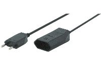 Bachmann 233.184 Bachmann Euro-Verl�ngerungskabel, schwarz, 2,0 m