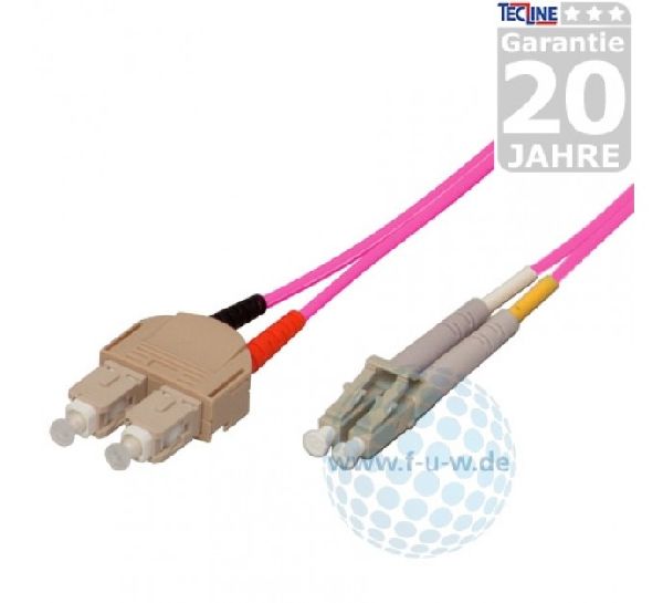 Exertis Connect 393175 LWL Patchkabel, 50/125 �m, OM4-Faser, SC Duplex