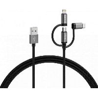 Varta 57937 VARTA 3in1 Speed Charge & Sync Kabel USB A an Micro USB, U