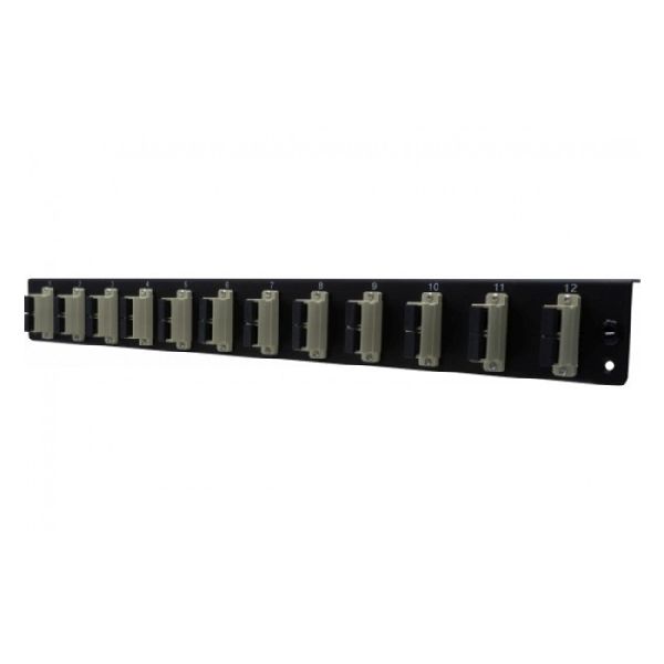 Dexlan 395432 Dexlan LWL Frontplatte best�ckt f�r LWL Splei�box, 12 x