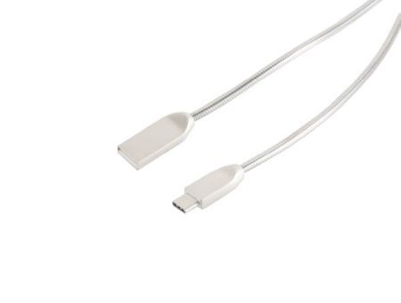 Exertis Connect 39910217 USB Lade-Sync Kabel A/Type 3.1 C Steel Silber