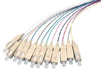 Tecline 39975612 LWL Faserpigtails, farbig, 50/125 �m, OM3-Faser, 12x