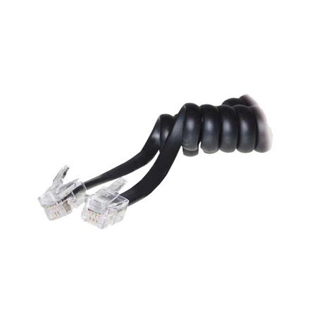 S-Conn 41002507 S-Conn H�rerspiralkabel kurz, schwarz, L�nge ausgezoge