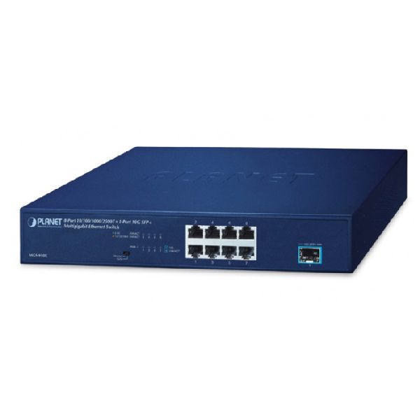 Planet MGS-910X Planet Gigabit Switch MGS-910X, 8 Port 2500 Mbps, 1 Up