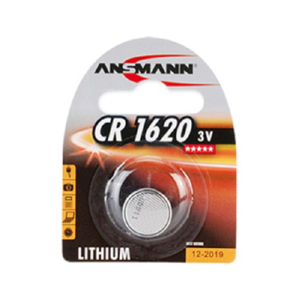 Ansmann 5020072 Ansmann Knopfzelle, CR 1620 (3V), VE: 1