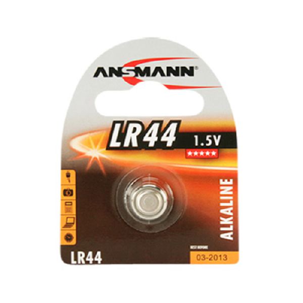 Ansmann 5015303 Ansmann Knopfzelle, LR44, 1,5 V Alkaline, VE: 1