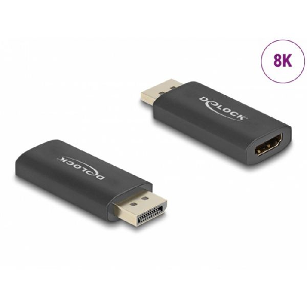 Delock 61055 DeLOCK Aktiver DisplayPort 1.4 zu HDMI Adapter 8K mit HDR