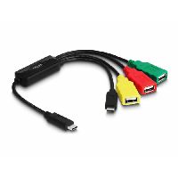 Delock 64203 DeLOCK flexibler USB 2.0 Hub, 4 Port, USB St. C