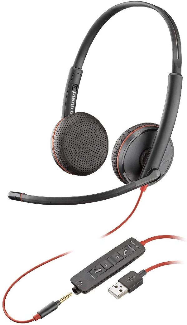 Poly 209747-22 Poly Headset Blackwire C3225, USB (USB-A-Stecker), bina