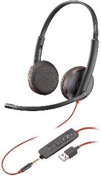 Poly 209747-22 Poly Headset Blackwire C3225, USB (USB-A-Stecker), bina