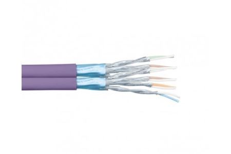 Dexlan 613049 Dexlan Verlegekabel Cat. 6A, F/FTP, Duplex, halogenfrei,