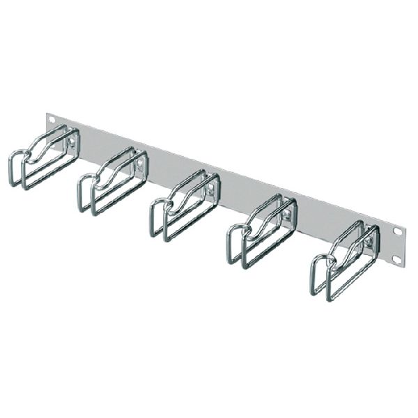 Rittal 7257.100 Rittal 19 Rangierfrontplatte, 2 HE, 5 Kabelrangierb�g