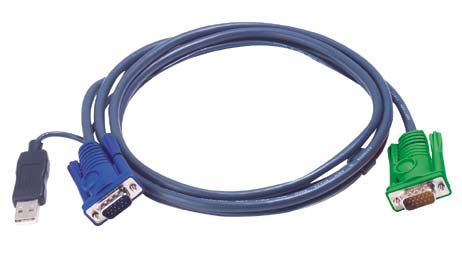 Aten 2L-5205U Oktopuskabel USB, 2L-5205U, gr�ner Stecker, 5,0 m