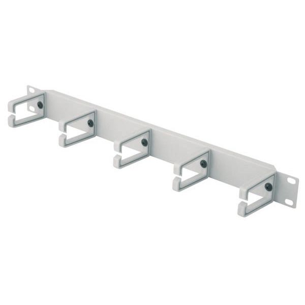 Tecline 996501 19 Rangierfrontplatte, 5 Kabelrangierb�gel, 1 HE, lich