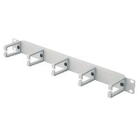 Tecline 996501 19 Rangierfrontplatte, 5 Kabelrangierb�gel, 1 HE, lich