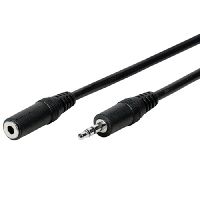 Tecline 64201 Audiokabel, 3,5 mm Stereo Klinkenst./Bu., ca. 1,0 m