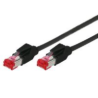 Tecline 71800S Patchkabel S/FTP, PiMF, CAT.6A EIA/TIA, Class EA, schwa