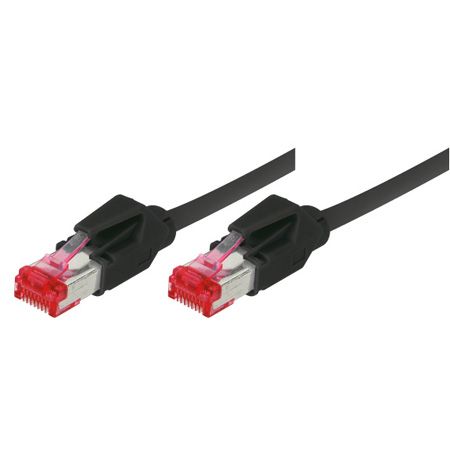 Tecline 71801S Patchkabel S/FTP, PiMF, CAT.6A EIA/TIA, Class EA, schwa