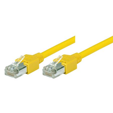 Tecline 71925Y Tecline Patchkabel Cat. 5e, S/UTP, hochflexibel, gelb,