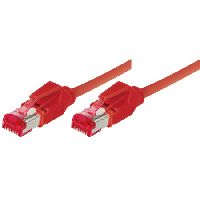 Tecline 73615R Patchkabel S/FTP, PiMF, CAT.6A EIA/TIA, Class EA, rot,
