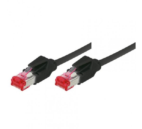 Tecline 73615S Patchkabel S/FTP, PiMF, CAT.6A EIA/TIA, Class EA, schwa