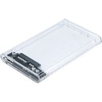 Exertis Connect 738323 SATA-Geh�use, 2,5 Zoll, USB 3.0, transparent