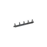 Dexlan 754530 Dexlan 19 Rangierfrontplatte, 5 x 60mm, 1HE, RAL 9005 s
