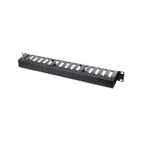 Dexlan 754534 Dexlan 19 Kabelrangierfrontplatte, 1HE, schwarz