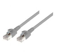 D�twyler 653511 D�twyler Patchkabel S/FTP, PiMF, Cat.6A, grau, 2,50 m